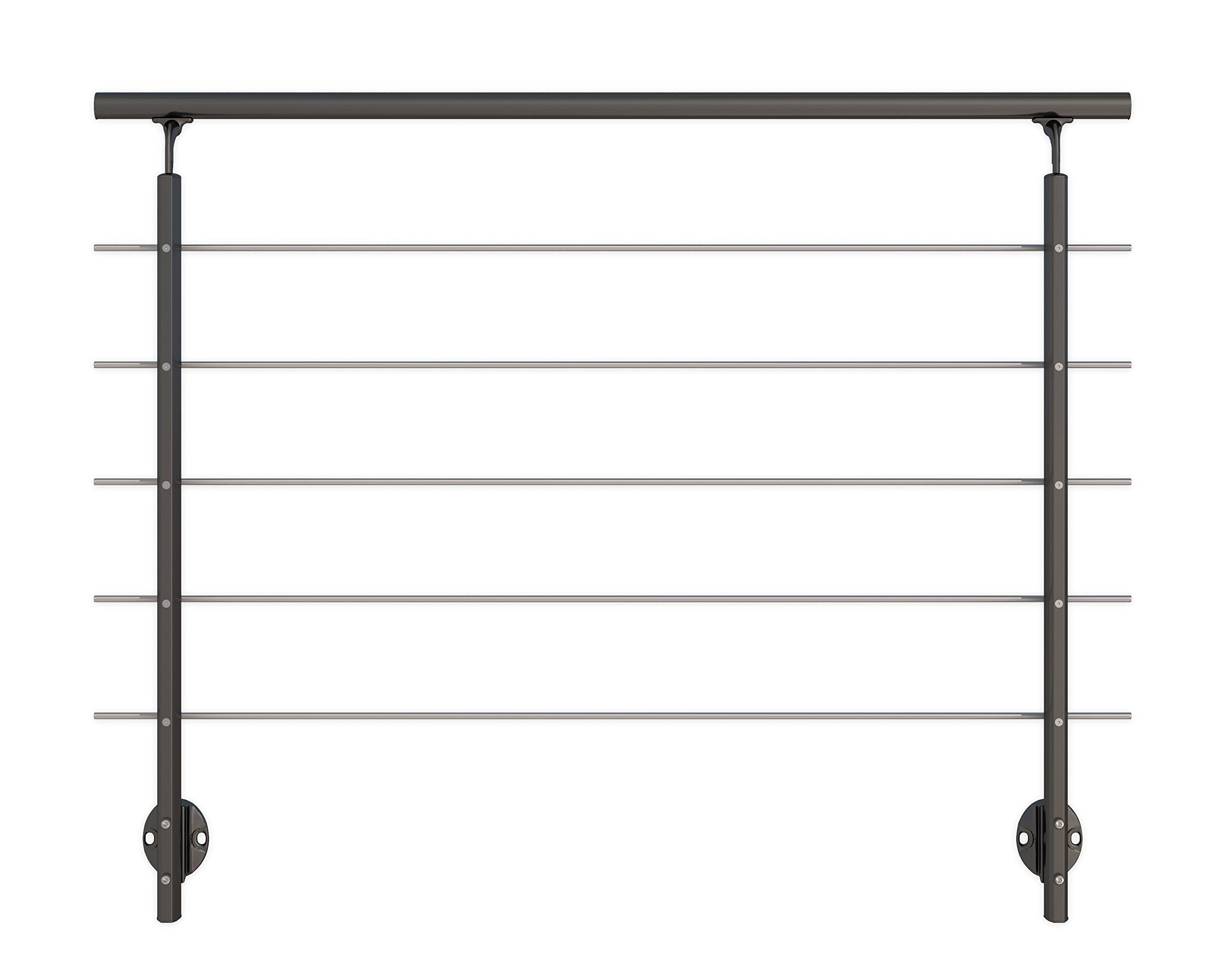 dolle-alu-fix-gel-nder-set-anthrazit-150-cm-aufgesetzte-montage image 6