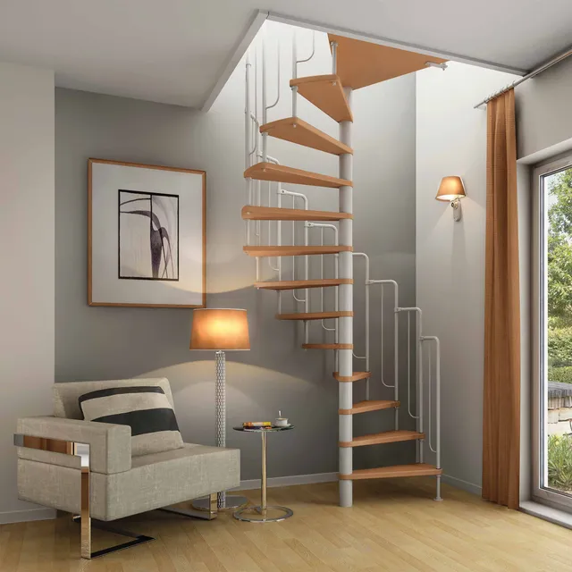 dolle-barcelona-spindeltreppe-wei-buche-138-cm-bausatz image 1