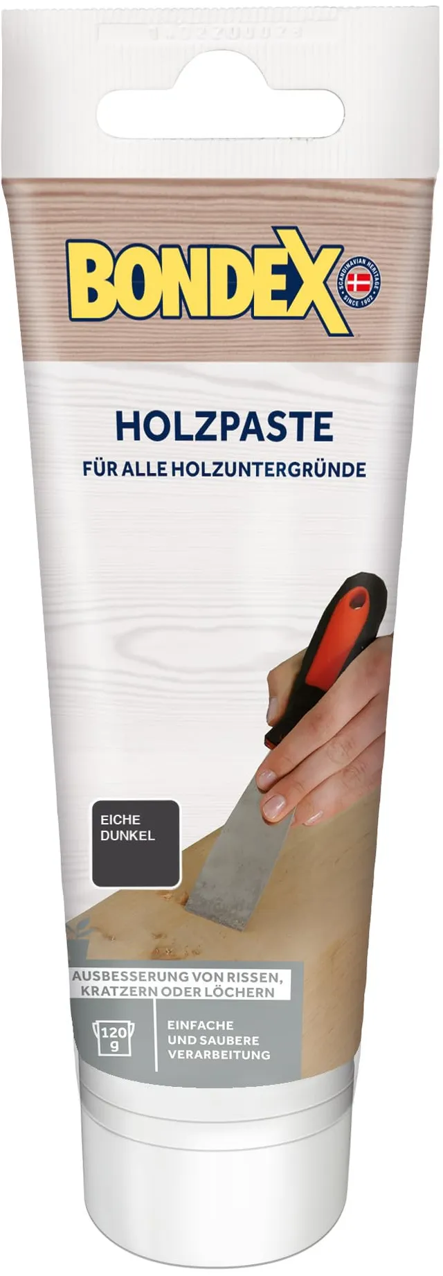 bondex-holzpaste-spachtelmasse-eiche-dunkel-120-g-fugenf-llend image 1