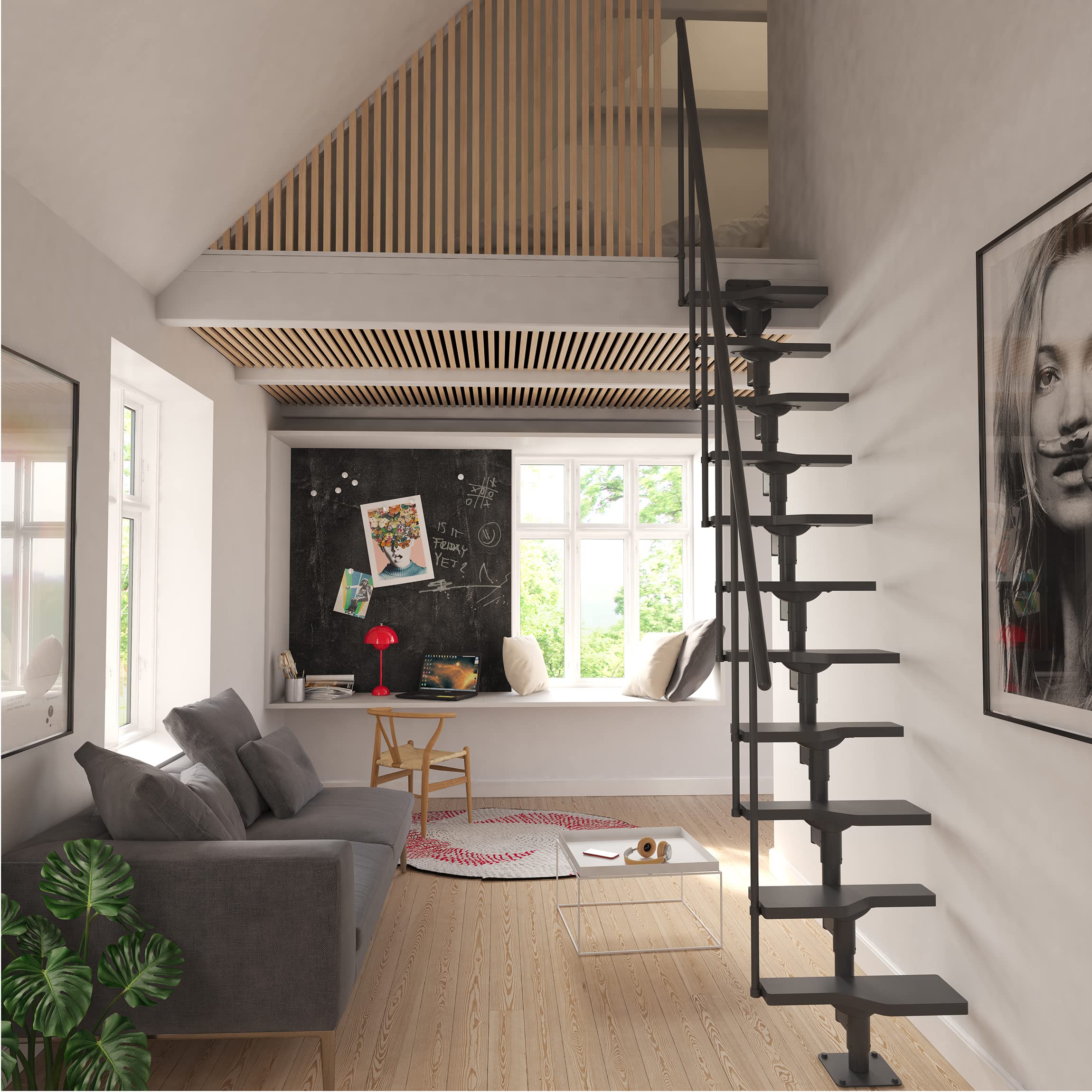 dolle-atlanta-raumspartreppe-buche-228-300cm-mit-gel-nder image 2