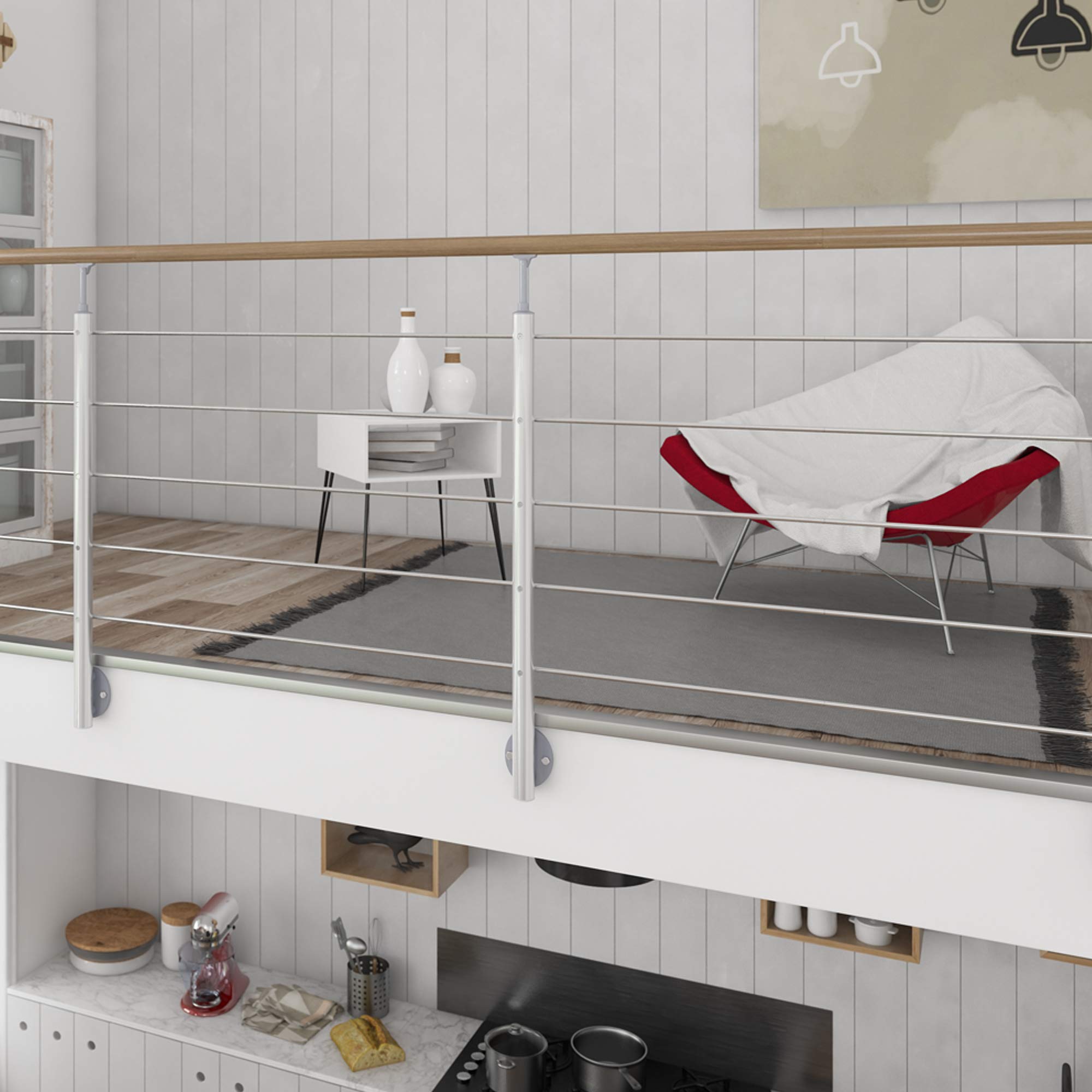 dolle-alu-fix-gel-nder-150-cm-aluminium-eiche-seitlich image 2