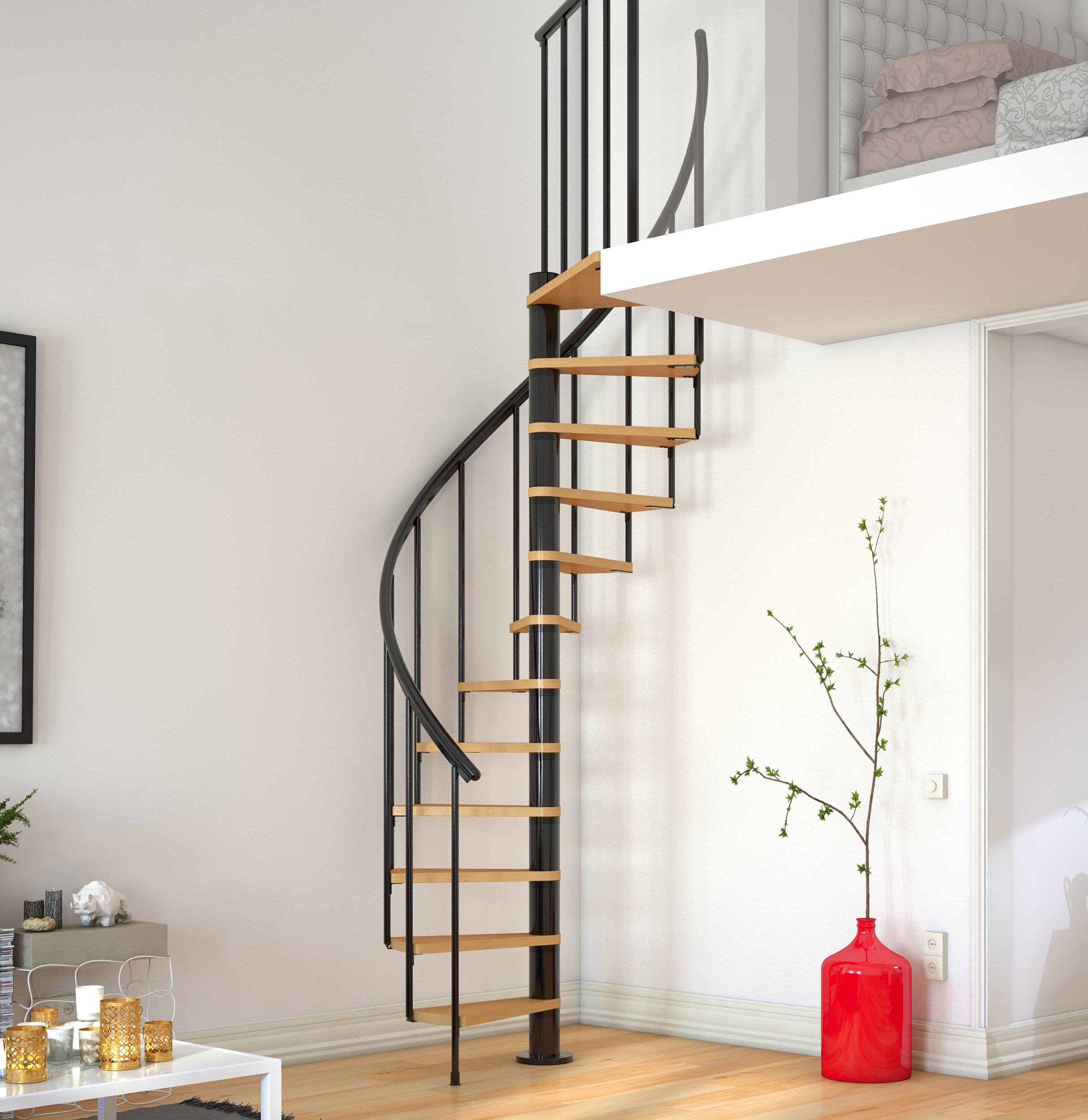 dolle-calgary-spindeltreppe-anthrazit-buche-120-cm-bausatz image 2
