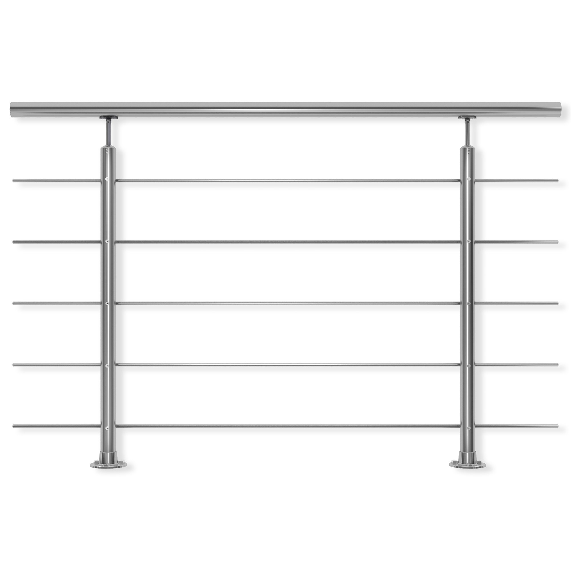 dolle-alu-fix-gel-nder-edelstahl-150cm-aufgesetzte-montage image 1