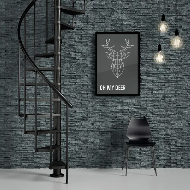 dolle-calgary-spindeltreppe-anthrazit-120-cm-wendeltreppe image 1