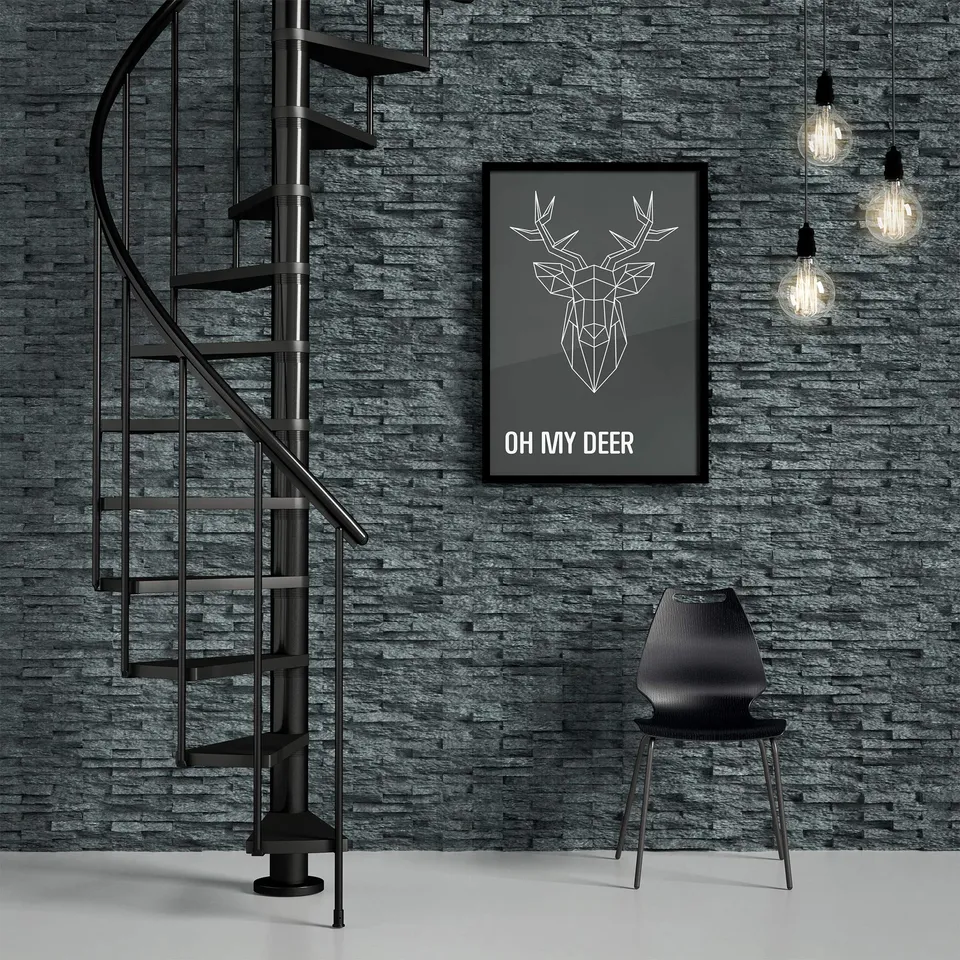 dolle-calgary-spindeltreppe-anthrazit-120-cm-wendeltreppe image 1