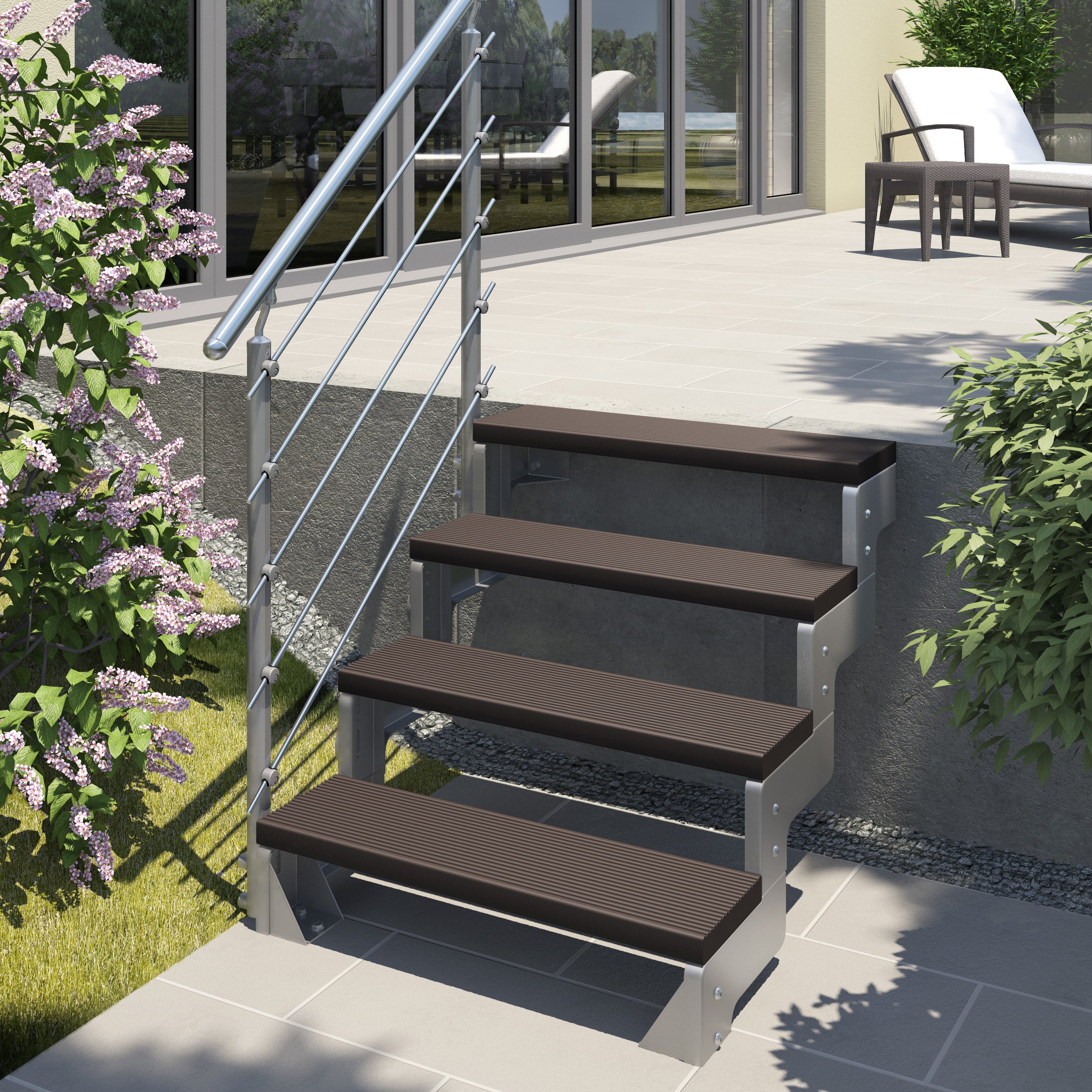 dolle-gardentop-trimax-au-entreppen-stufe-100-cm-dunkelbraun-rutschfest image 2