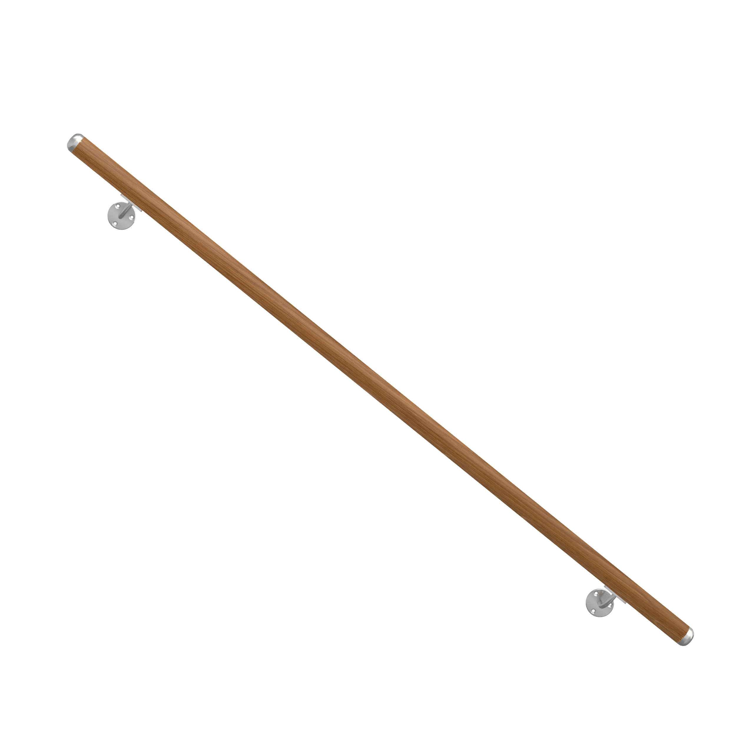 dolle-alu-fix-handlauf-eiche-lackiert-150-cm-holzhandlauf image 2