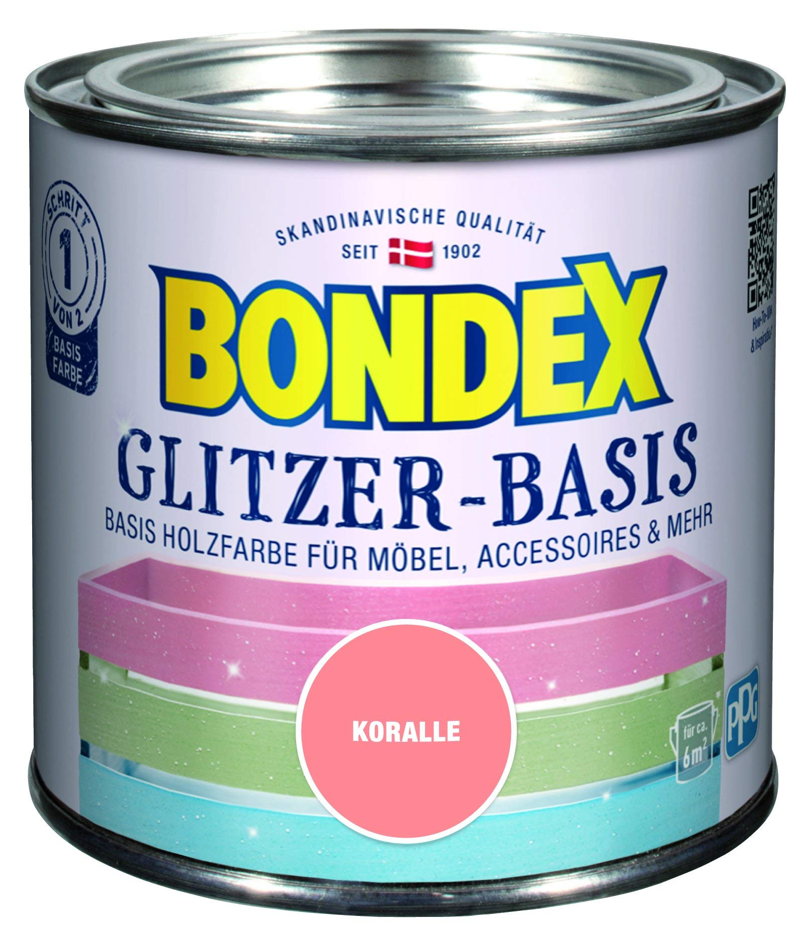 bondex-kreative-innengestaltung-424675-glitzerfarbe-koralle-0-5-l-holz image 1