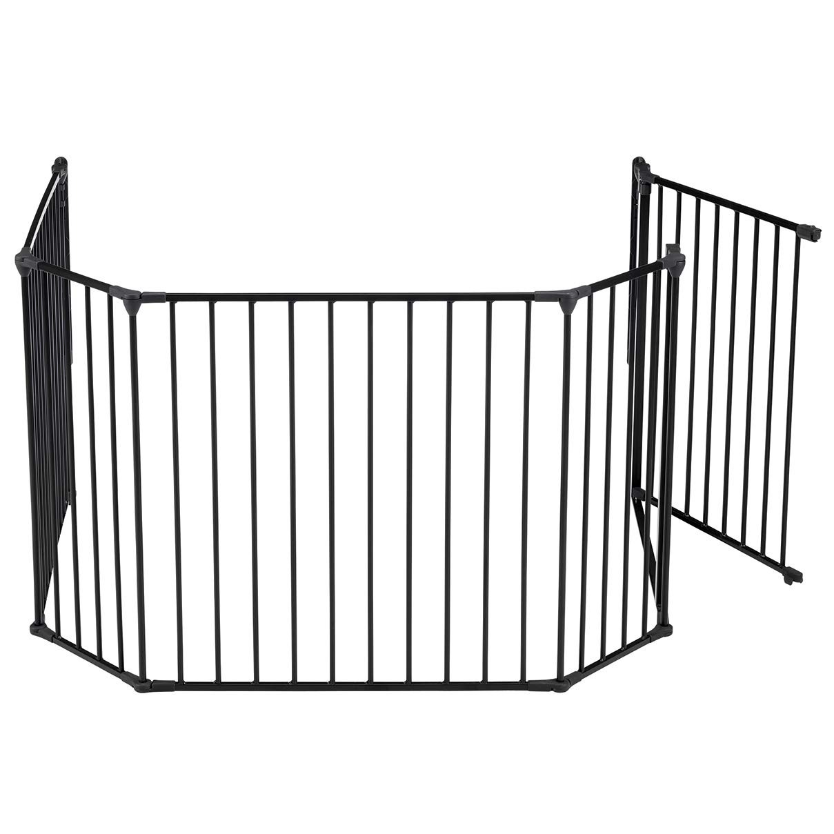 dolle-mini-kaminschutzgitter-schwarz-bis-278cm-5-teilig-mit-t-r image 4