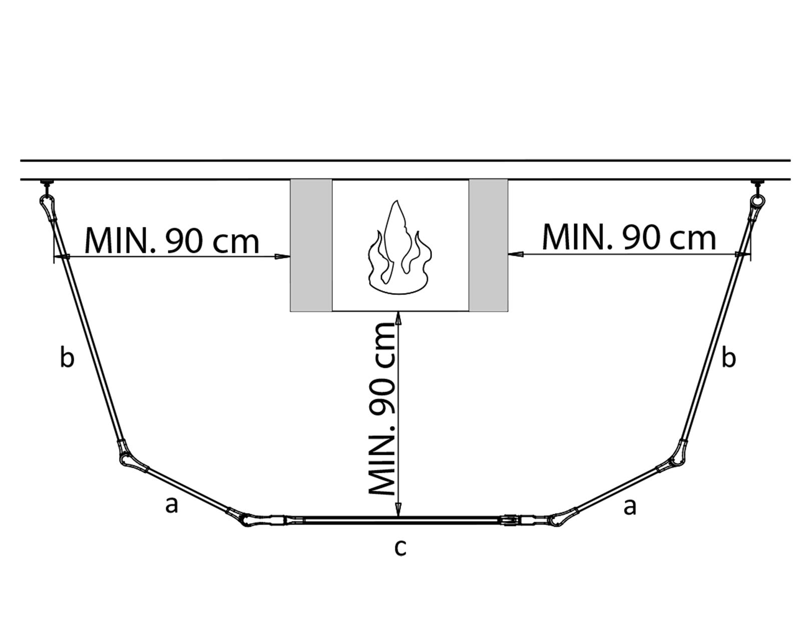 dolle-mini-kaminschutzgitter-schwarz-bis-278cm-5-teilig-mit-t-r image 8