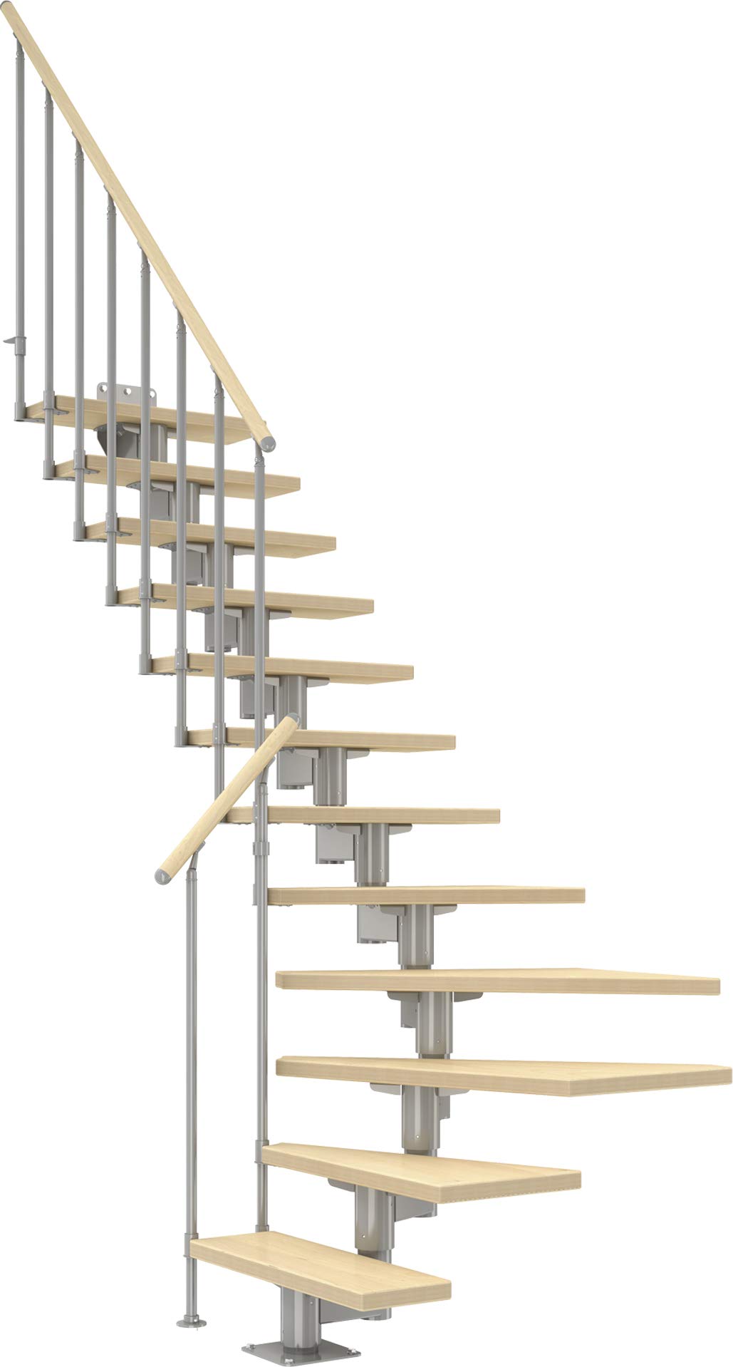dolle-boston-raumspartreppe-birke-11-stufen-1-4-gewendelt image 1