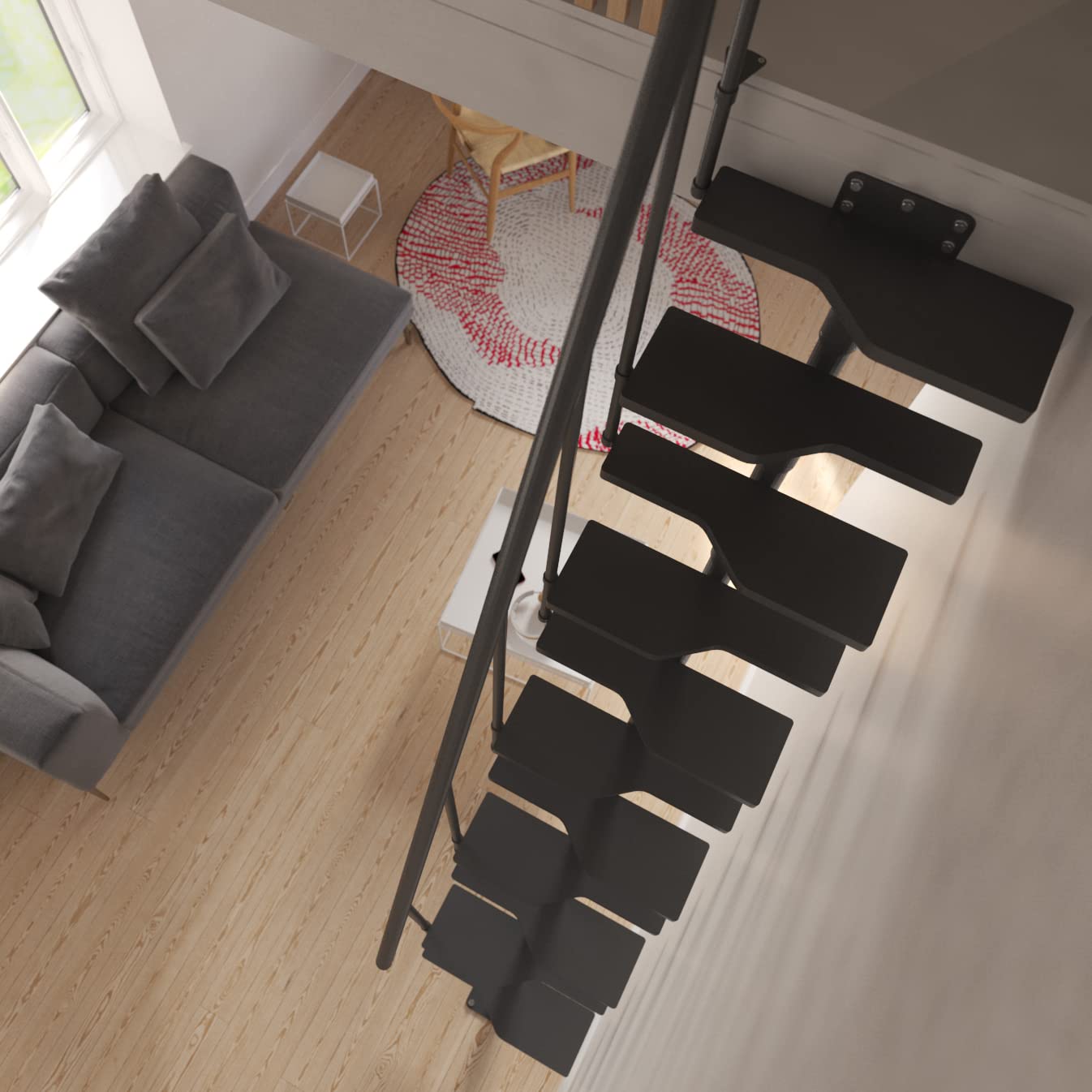 dolle-atlanta-raumspartreppe-buche-228-300cm-mit-gel-nder image 3