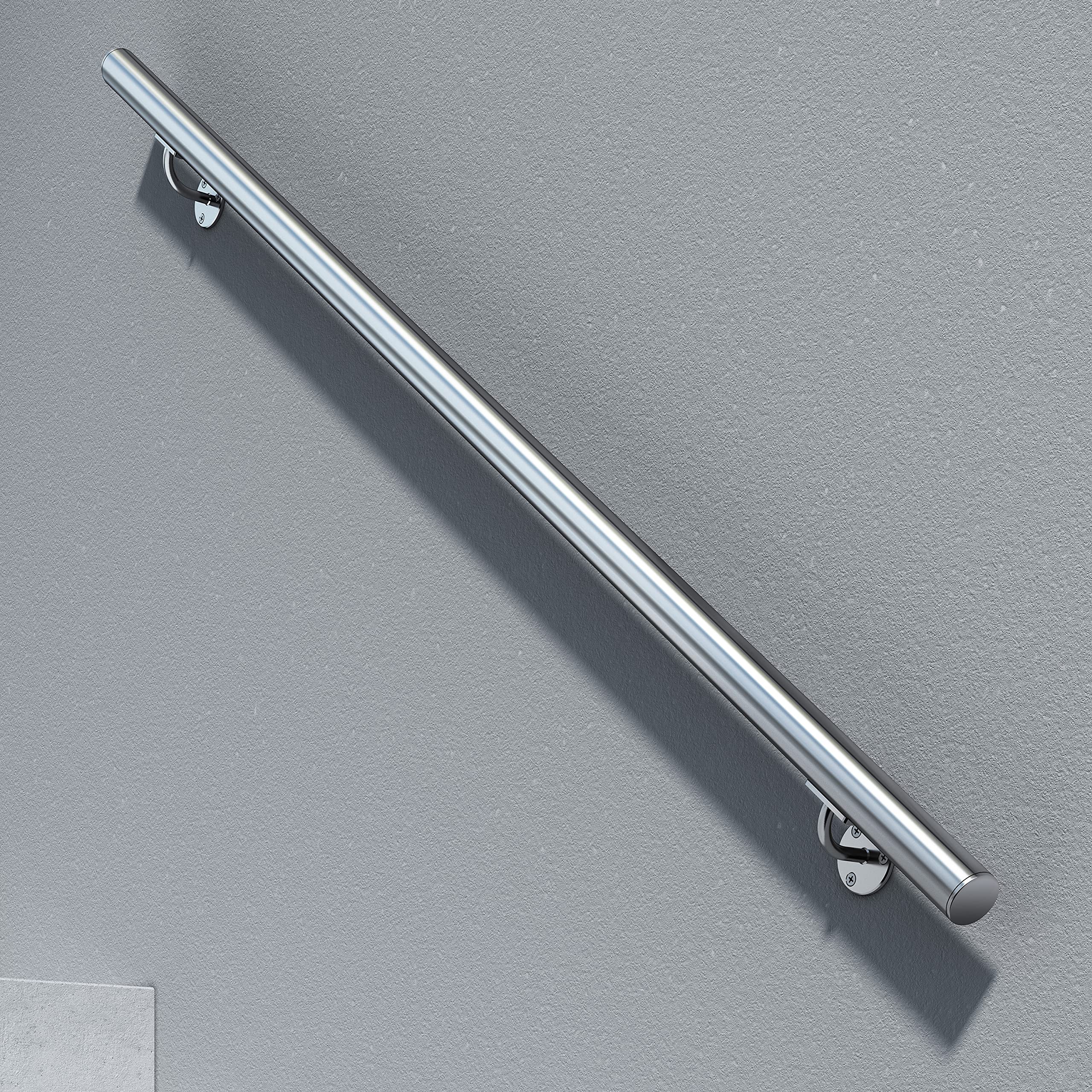 dolle-alu-fix-handlauf-aluminium-150-cm-mit-halterung image 2