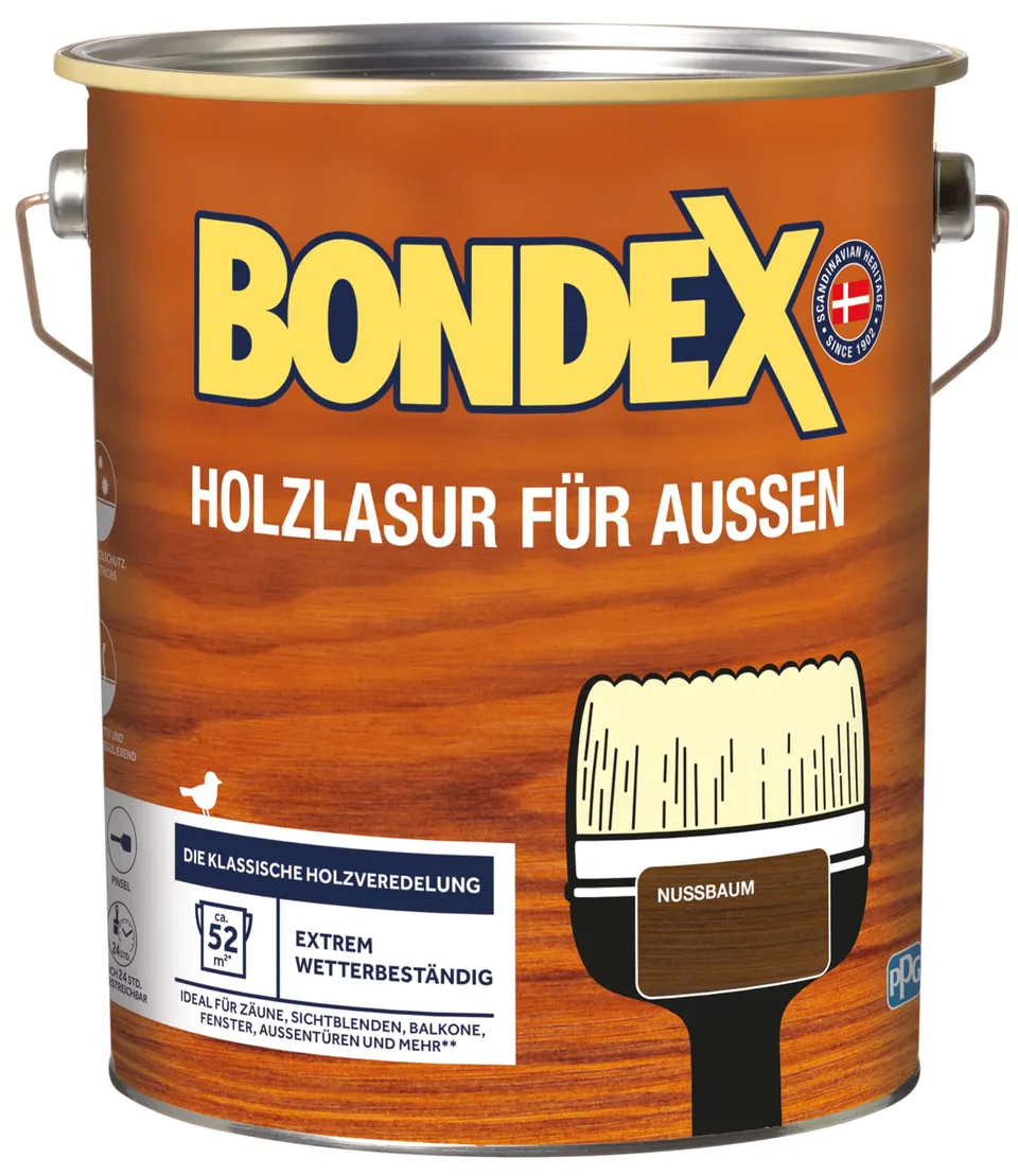 bondex-holzlasur-f-r-au-en-nussbaum-4-l-holzschutzlasur-uv-schutz image 1
