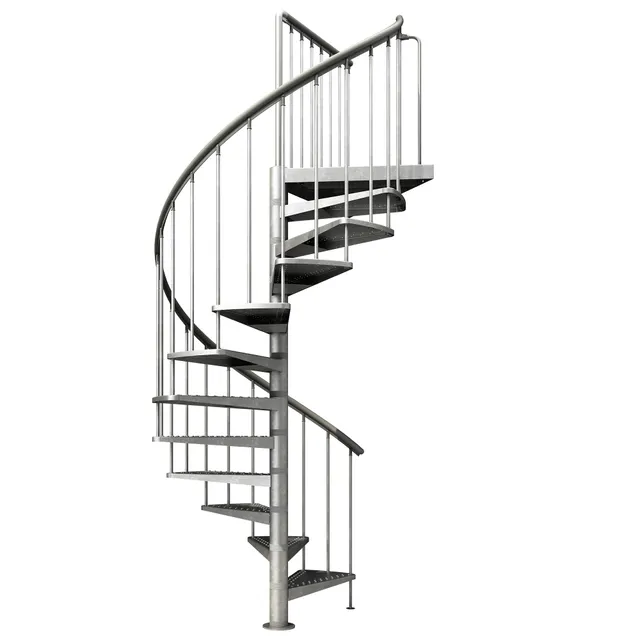dolle-gardentop-spindeltreppe-metall-155-cm-246-282-cm-verzinkt image 1