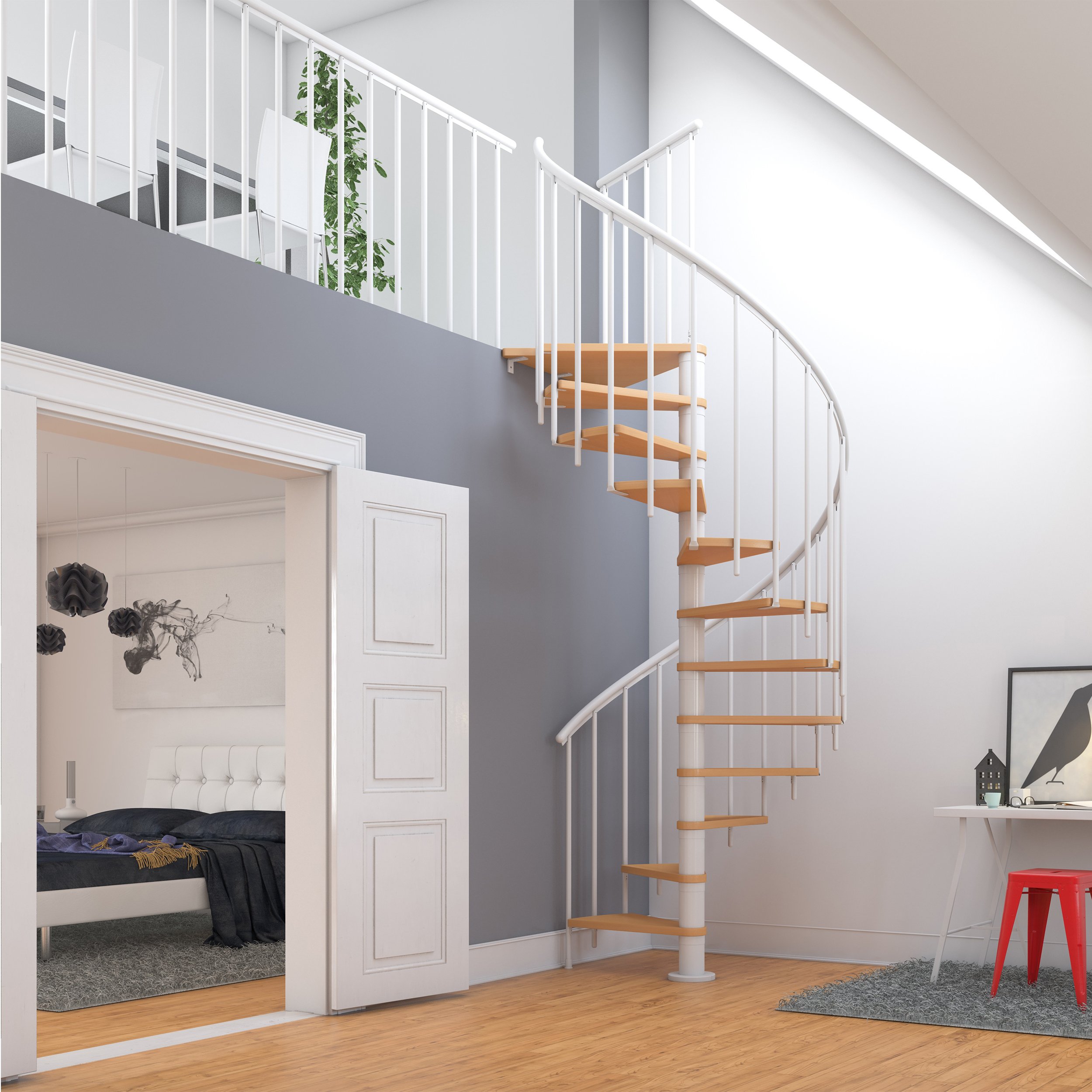 dolle-montreal-spindeltreppe-buche-wei-120-cm-f-r-252-282cm image 2