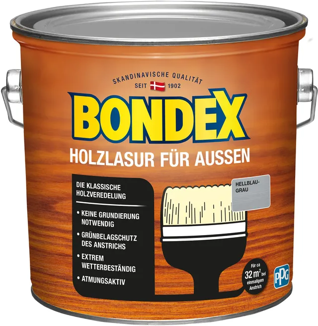 bondex-holzlasur-hellblau-grau-2-5-l-holzschutzlasur image 1