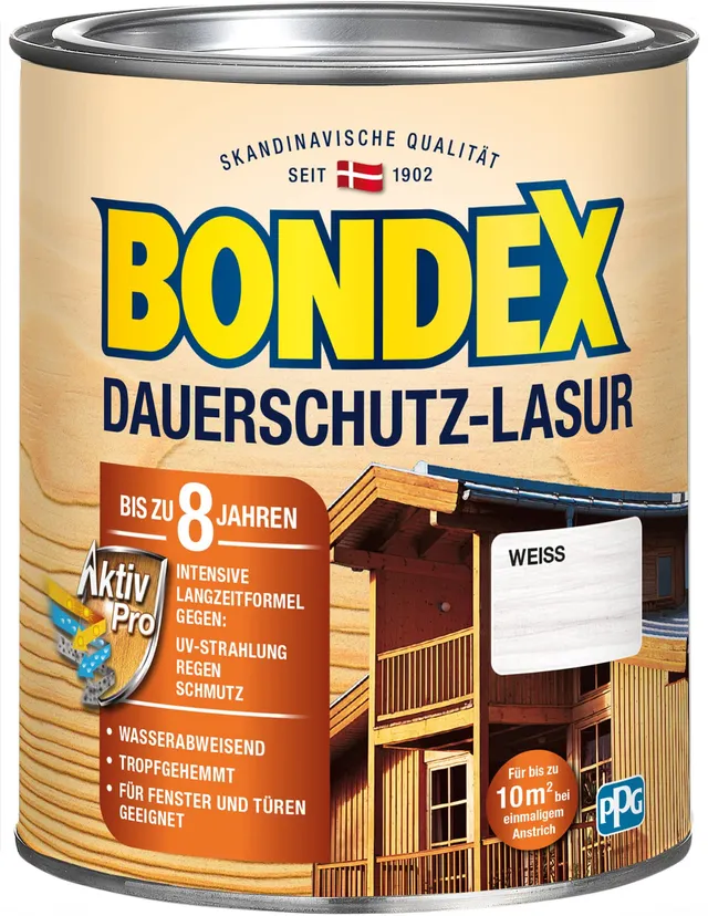 bondex-dauerschutz-lasur-wei-0-75-l-holzlasur-8-jahre image 1
