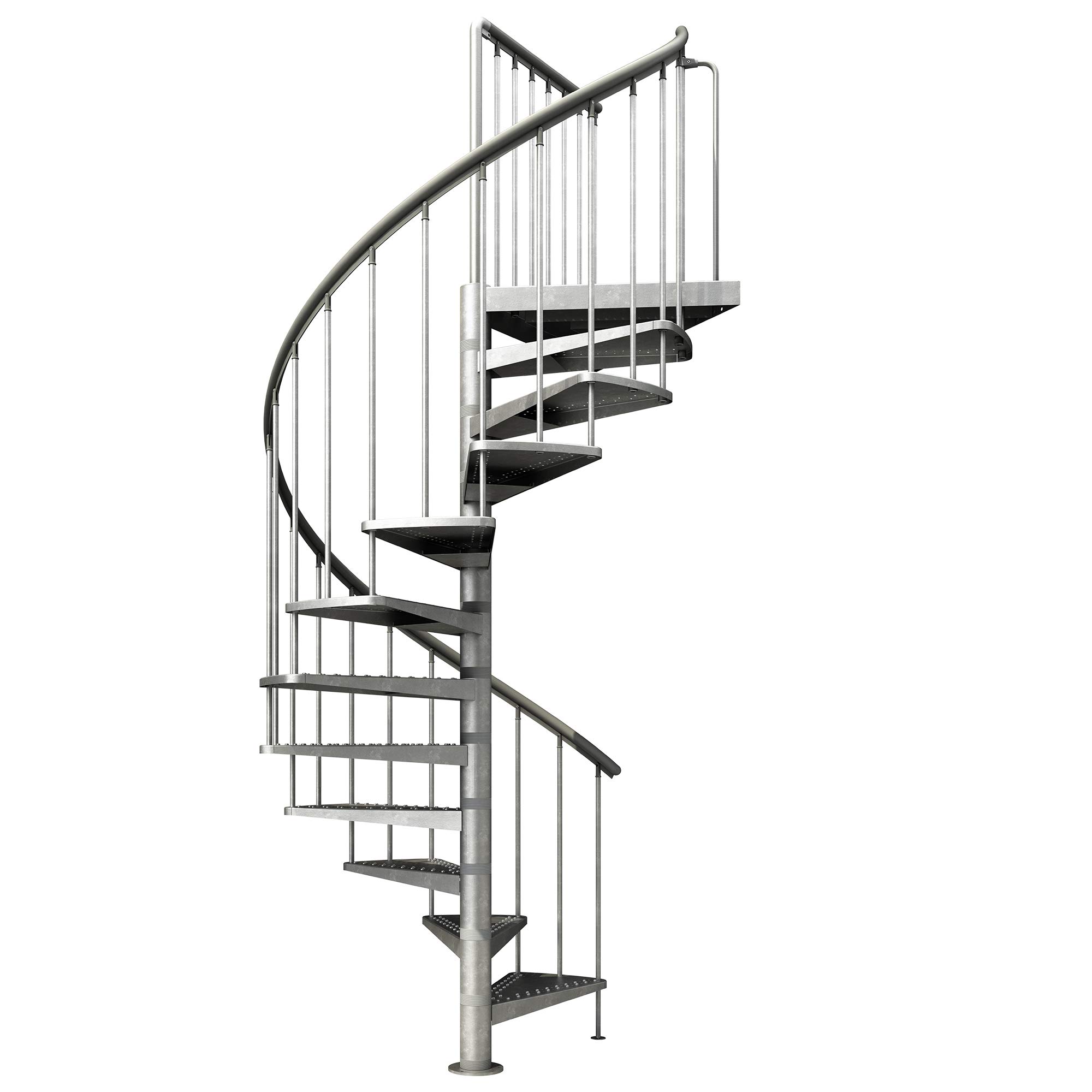 dolle-gardentop-spindeltreppe-metall-155-cm-246-282-cm-verzinkt image 1