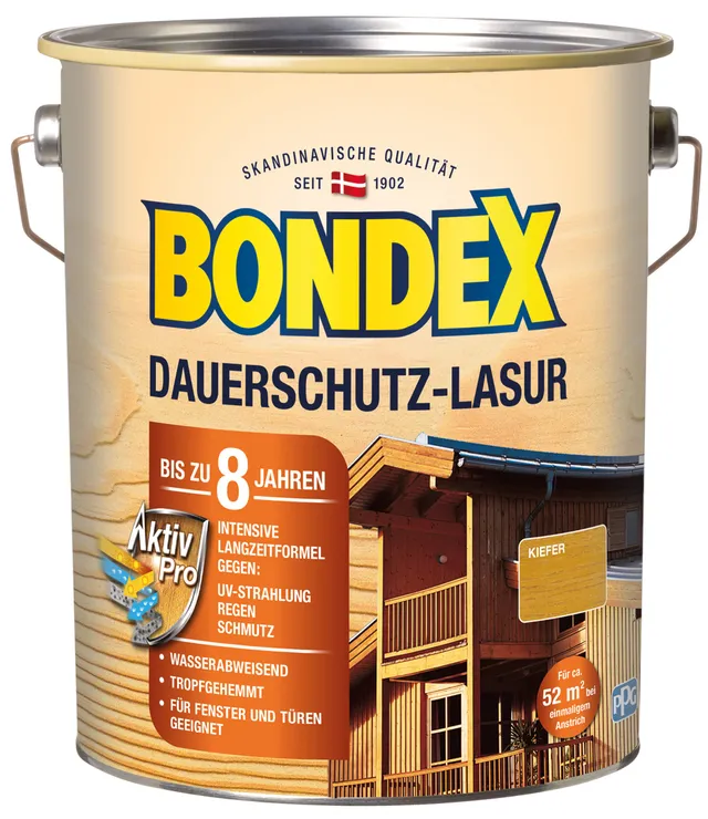 bondex-holzlasur-dauerschutz-lasur-kiefer-4-l-uv-schutz-aussen image 1