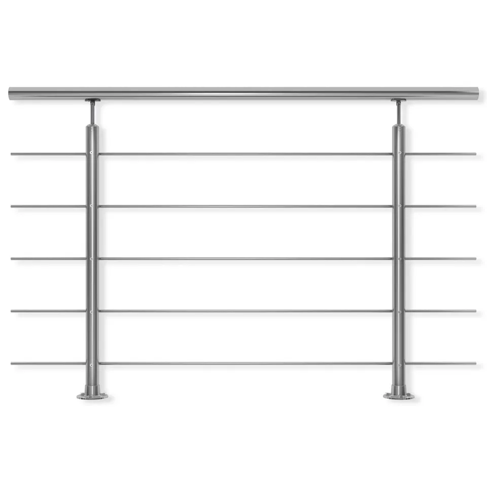 dolle-alu-fix-gel-nder-edelstahl-150cm-aufgesetzte-montage image 1