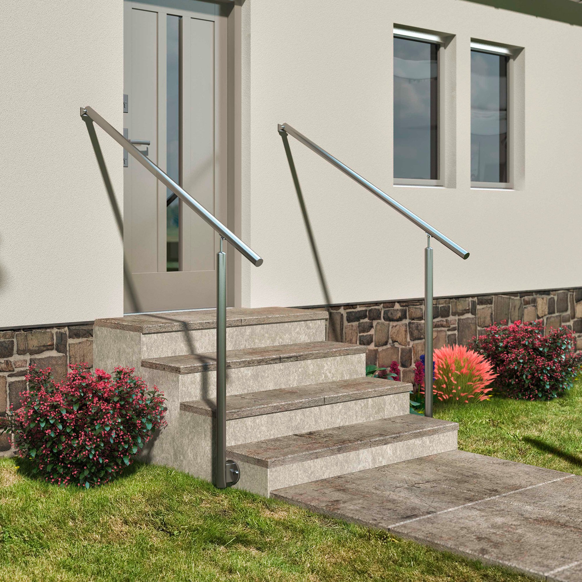 dolle-alu-fix-edelstahlgel-nder-150-cm-seitlich-1-pfosten image 3