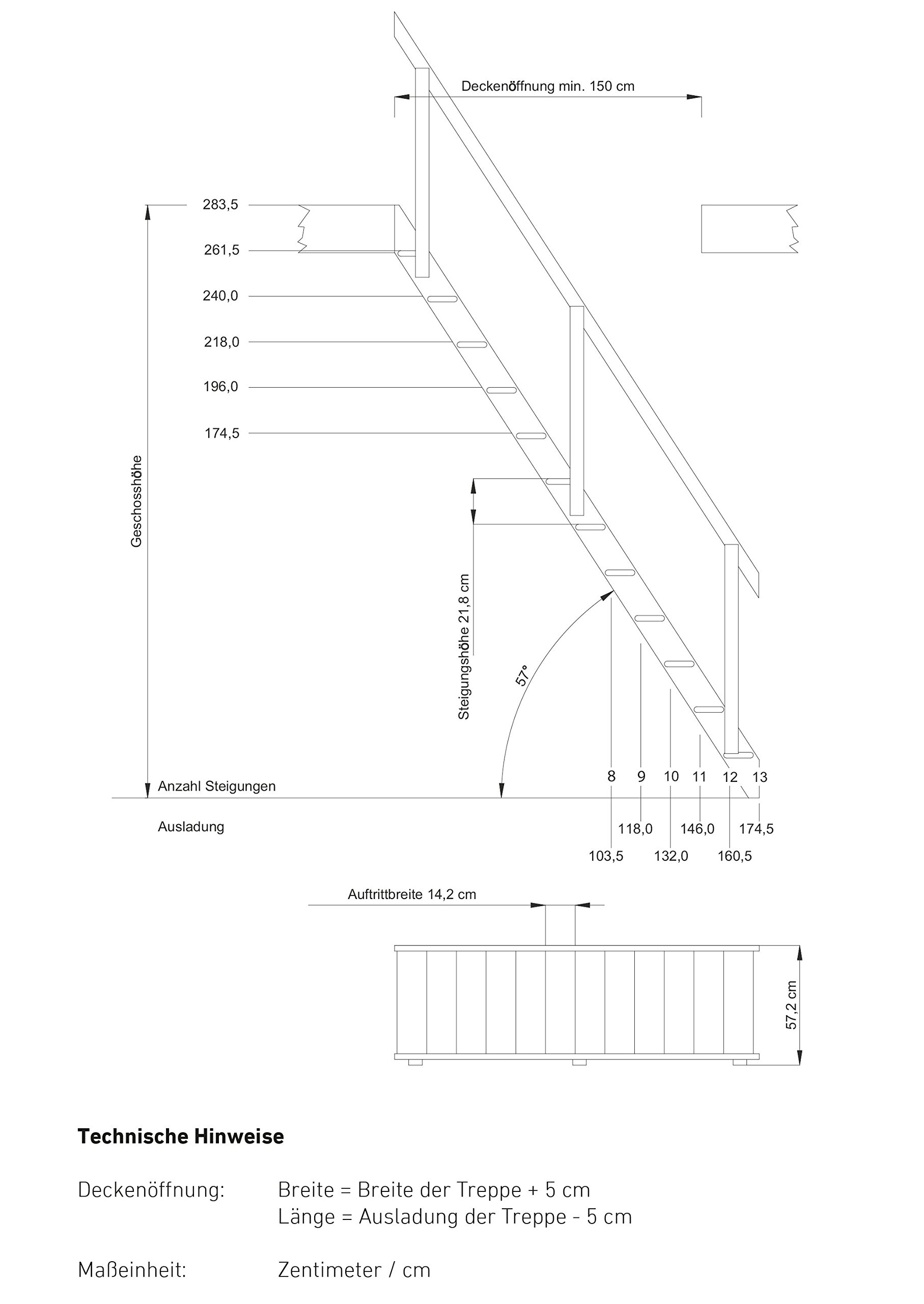dolle-basel-raumspartreppe-fichte-283-5-cm-mit-handlauf image 4