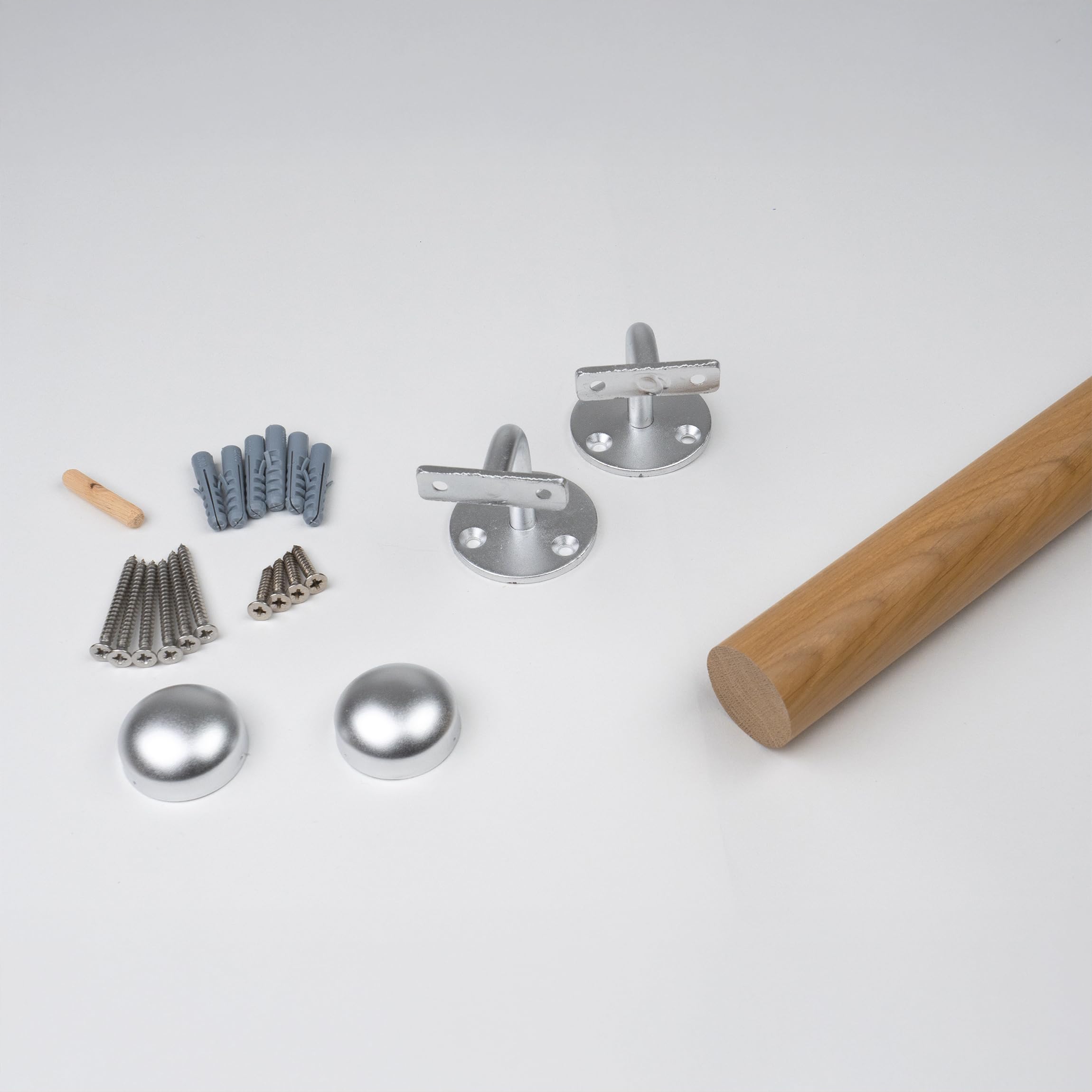dolle-alu-fix-handlauf-eiche-lackiert-150-cm-holzhandlauf image 6