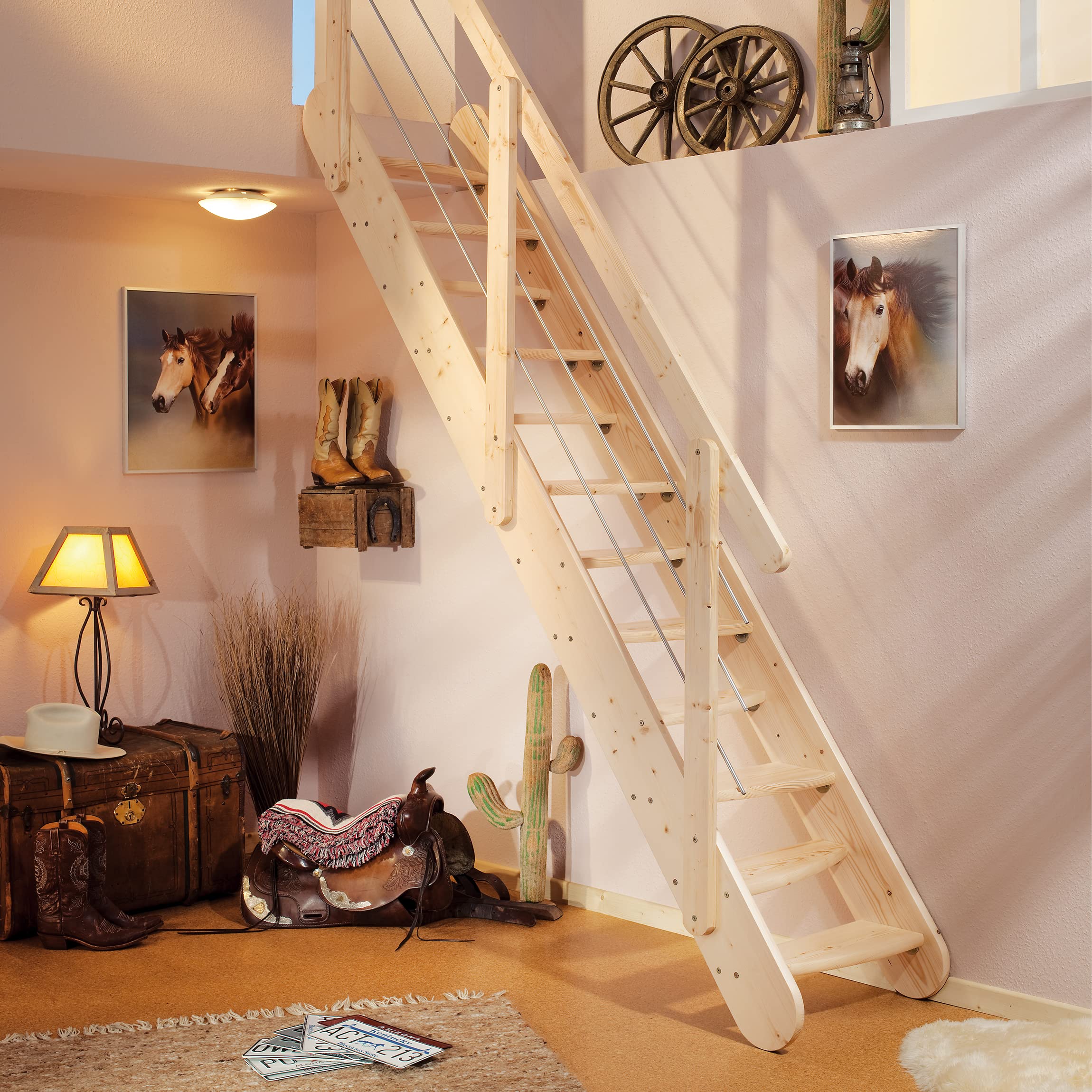 dolle-bern-raumspartreppe-fichte-250-285-cm-unbehandelt image 2