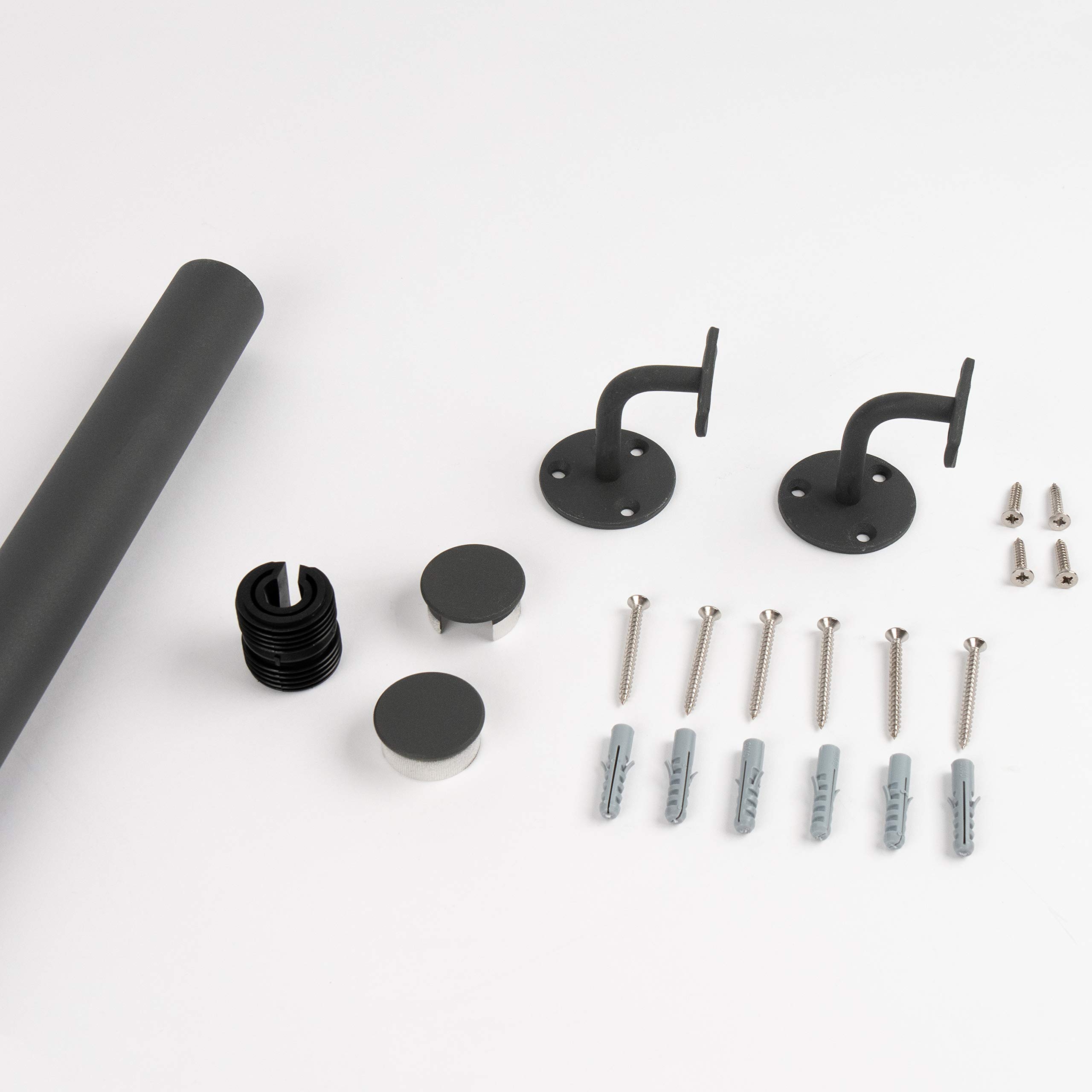 dolle-alu-fix-handlauf-aluminium-anthrazit-150-cm-set image 2